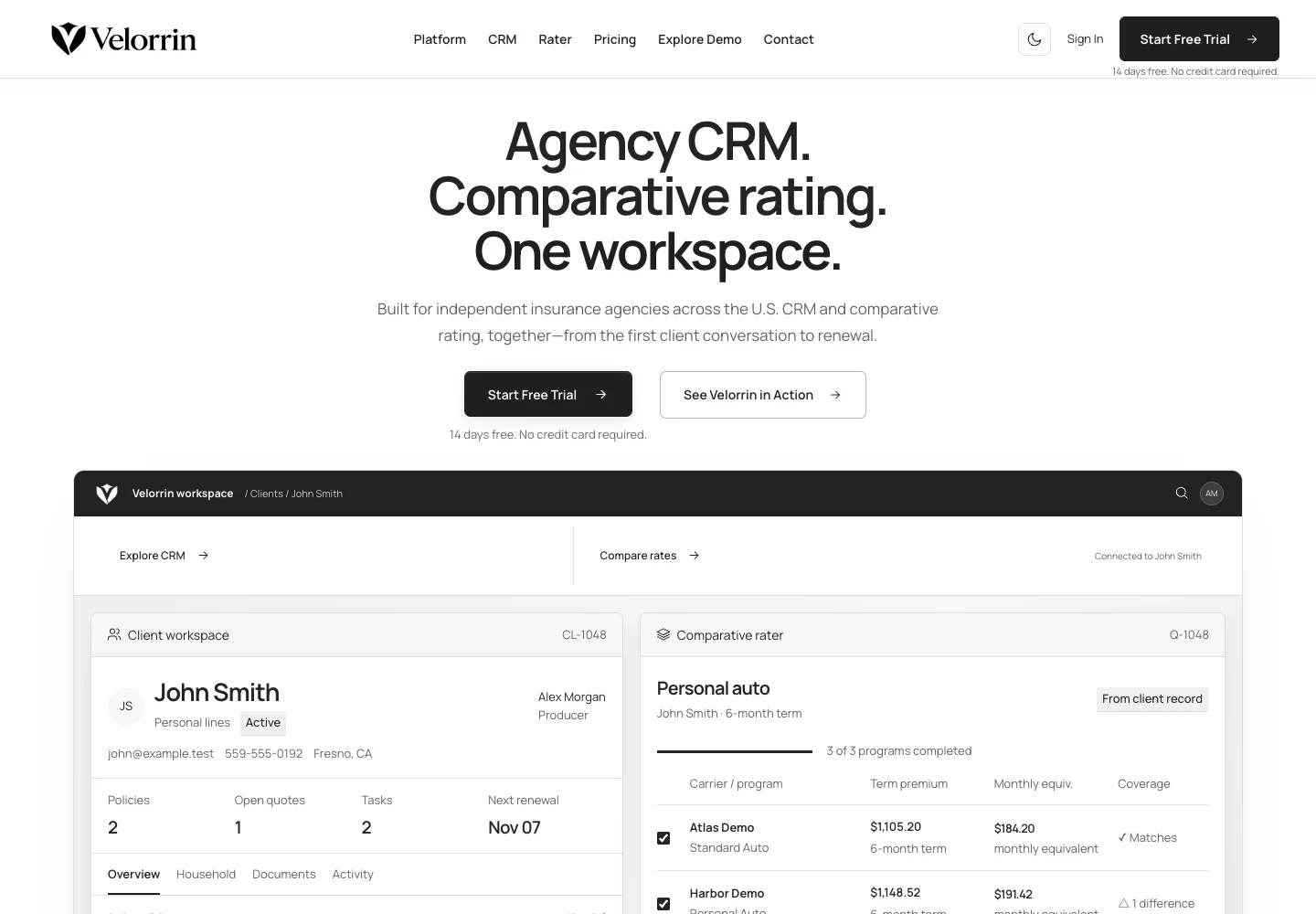 Velorrin custom website by Lumen